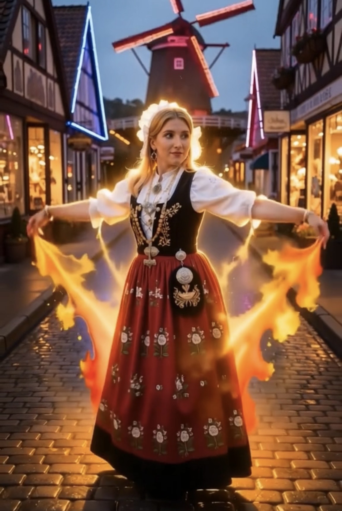 Solvang YouTube videos of Danish village walks and bakeries